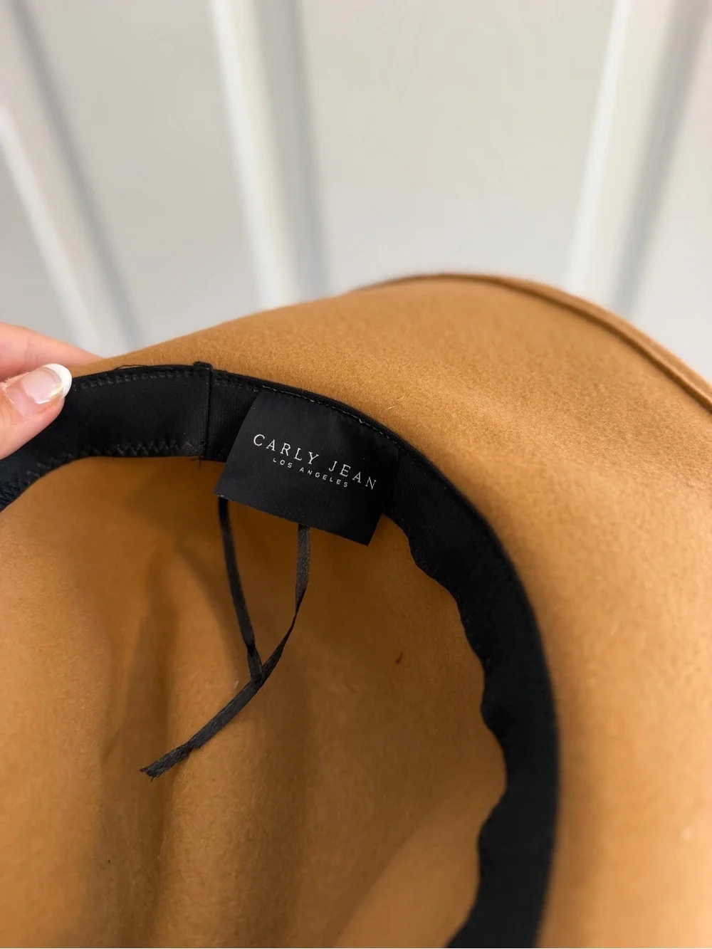 Classic Wide-Brim Women’s Felt Hat - Brown - Carley Jean Los Angeles Black
